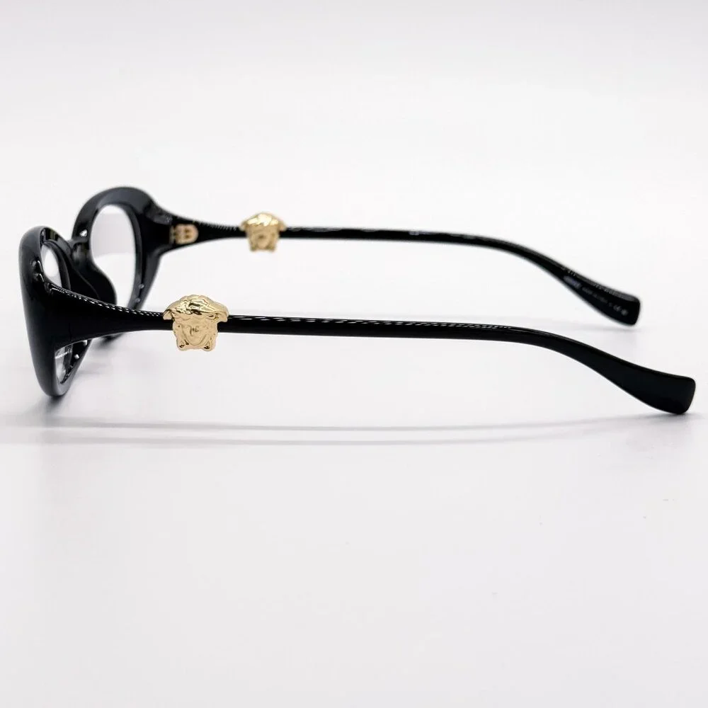 NEW VERSACE EYEGLASSES VE3381U GB1 BLACK WOMEN EYEWEAR